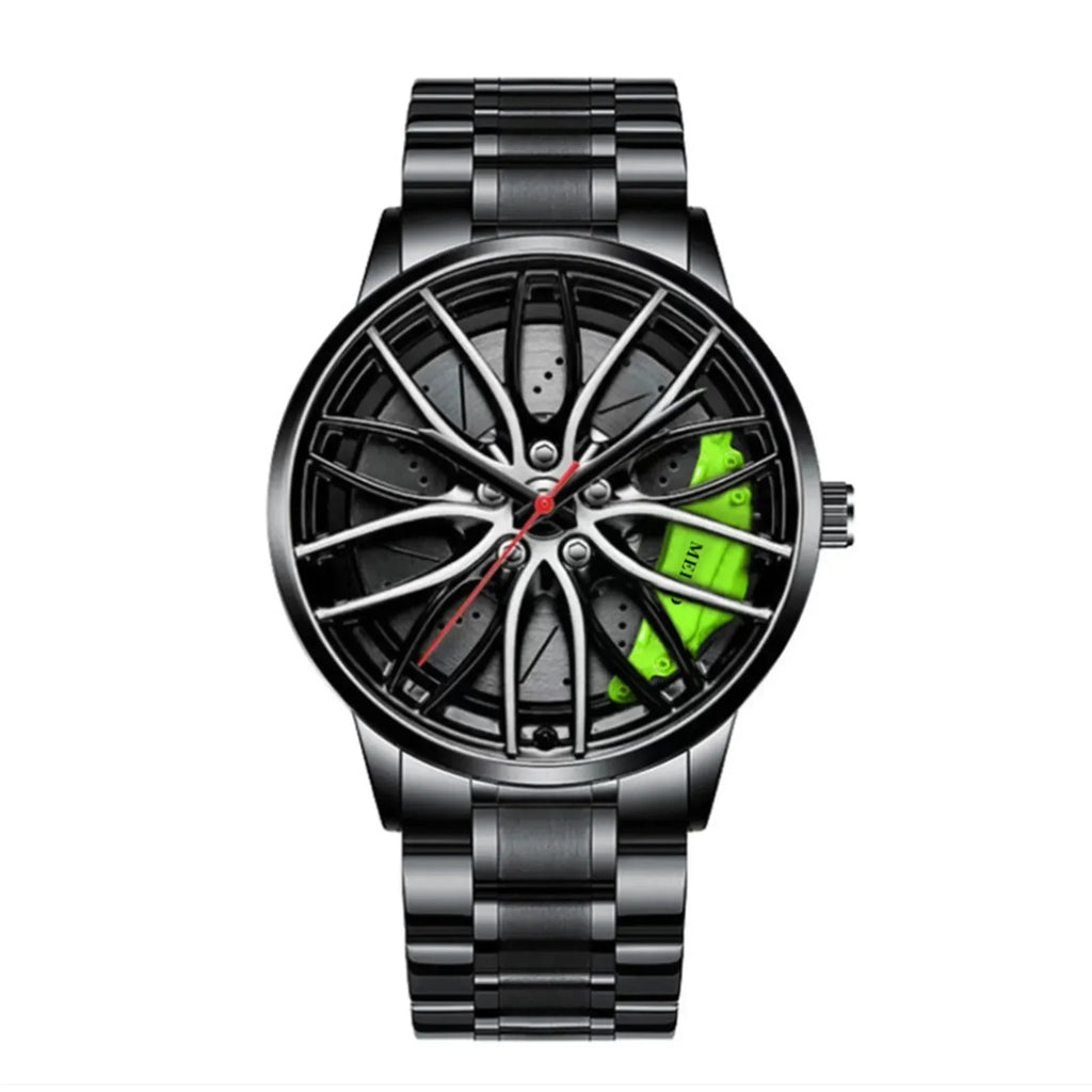 Men's Racing Car Rim Quartz Watch