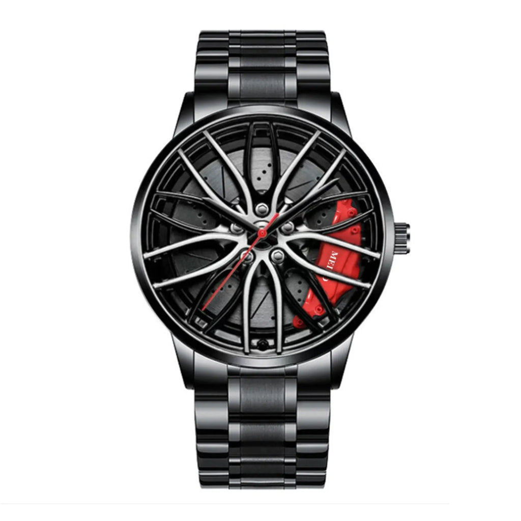 Men's Racing Car Rim Quartz Watch