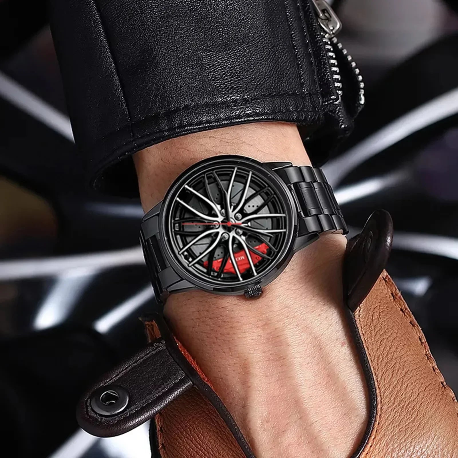 Men's Racing Car Rim Quartz Watch
